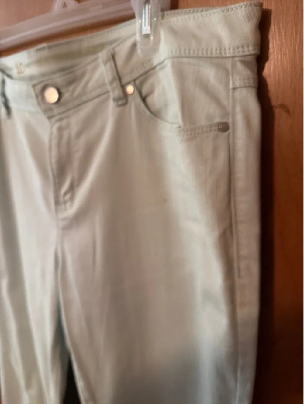 LC Lauren Conrad Women’s Size 16 Light Mint Green Skinny Jeans - Picture 4 of 8
